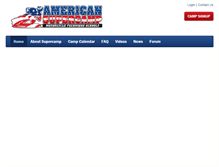 Tablet Screenshot of americansupercamp.com